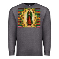 Charcoal Heather our lady of guadalupe Premium Sweatshirt - JahusDesignShop