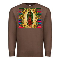 Chestnut our lady of guadalupe Premium Sweatshirt - JahusDesignShop