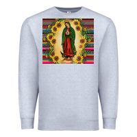 Heather Grey our lady of guadalupe Premium Sweatshirt - JahusDesignShop