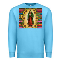 Ocean Blue our lady of guadalupe Premium Sweatshirt - JahusDesignShop