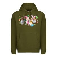 Army Green easter gnomies Premium Hoodie - MaliasSmallBusiness