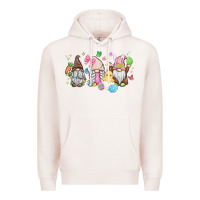 Pale Pink easter gnomies Premium Hoodie - MaliasSmallBusiness
