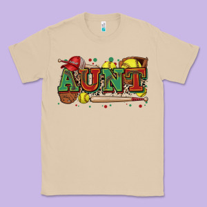 Aunt Softball Classic Tee Designed By Zillion Design Studio