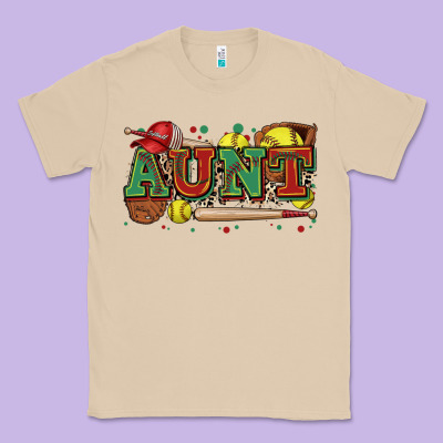 Aunt Softball Classic Tee Designed By Zillion Design Studio