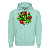 Seafoam watermelon sunflower Zipper Hoodie - Zillion Design Studio