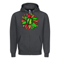 Smoke watermelon sunflower Zipper Hoodie - Zillion Design Studio