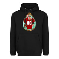 Black american football and western roses teardrop Heavyweight Hoodie - BundleAndBundleShop