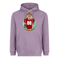 Lavender american football and western roses teardrop Heavyweight Hoodie - BundleAndBundleShop