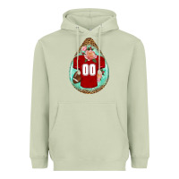 Matcha american football and western roses teardrop Heavyweight Hoodie - BundleAndBundleShop