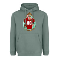 Sage american football and western roses teardrop Heavyweight Hoodie - BundleAndBundleShop