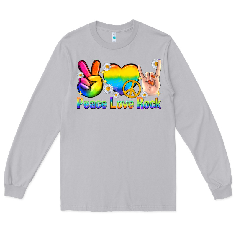 Peace Love Rock Pride Long Sleeve Tee by texasbilliewilder | Teevron