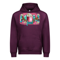 Mauve Wine mom fuel Urban Hoodie - NancyCooperArtShop