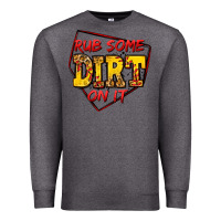 Charcoal Heather rub some dirt on it softball Premium Sweatshirt - Jasminsmagicworld