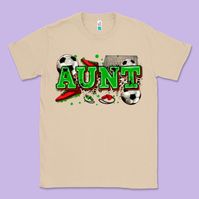 Aunt Soccer Classic Tee Designed By Zillion Design Studio