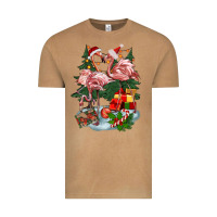 Vintage Camel Christmas flamingo Vintage Tee - BarkalooDesign