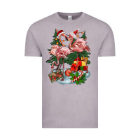 Vintage Zinc Christmas flamingo Vintage Tee - BarkalooDesign