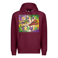Burgundy i'm catchin' if you're throwin Premium Hoodie - MaliasSmallBusiness