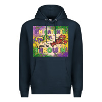Navy i'm catchin' if you're throwin Premium Hoodie - MaliasSmallBusiness