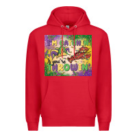 Red i'm catchin' if you're throwin Premium Hoodie - MaliasSmallBusiness