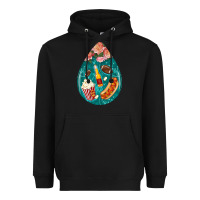 Black american football and western roses teardrop Heavyweight Hoodie - BundleAndBundleShop