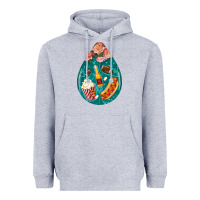 American Football And Western Roses Teardrop Heavyweight Hoodie | Teevron
