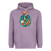 Lavender american football and western roses teardrop Heavyweight Hoodie - BundleAndBundleShop