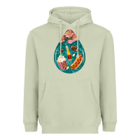 Matcha american football and western roses teardrop Heavyweight Hoodie - BundleAndBundleShop