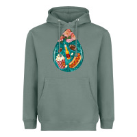Sage american football and western roses teardrop Heavyweight Hoodie - BundleAndBundleShop