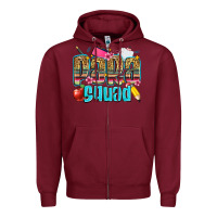 Burgundy para squad Zipper Hoodie - Zillion Design Studio