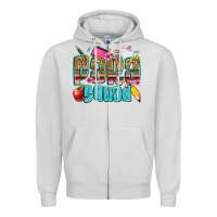 Dove Grey para squad Zipper Hoodie - Zillion Design Studio