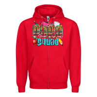 Red para squad Zipper Hoodie - Zillion Design Studio