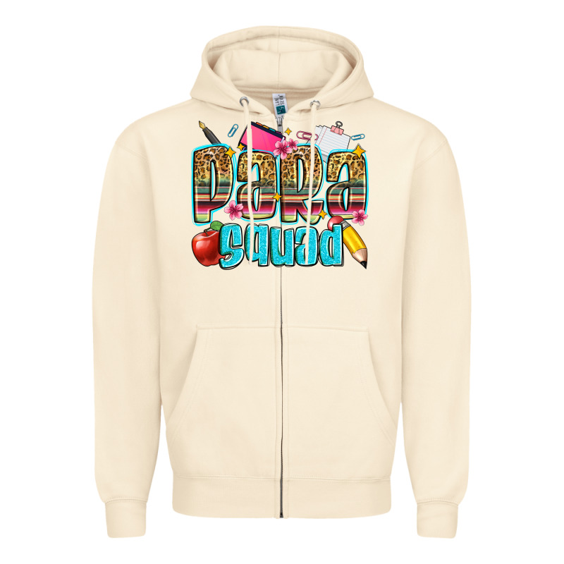 Para Squad Zipper Hoodie by Zillion Design Studio | Teevron
