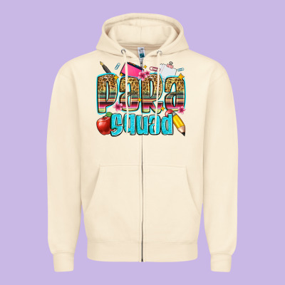 Para Squad Zipper Hoodie Designed By Zillion Design Studio