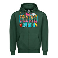Sports Green para squad Zipper Hoodie - Zillion Design Studio