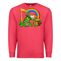 Cardinal st patricks day  rainbow shamrocks Premium Sweatshirt - AdoDesignShop