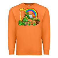 Carrot st patricks day  rainbow shamrocks Premium Sweatshirt - AdoDesignShop