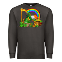 Smoke st patricks day  rainbow shamrocks Premium Sweatshirt - AdoDesignShop