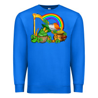 True Royal st patricks day  rainbow shamrocks Premium Sweatshirt - AdoDesignShop
