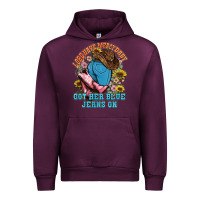 Mauve Wine lord have mercy baby got her blue jeans on Urban Hoodie - NancyCooperArtShop