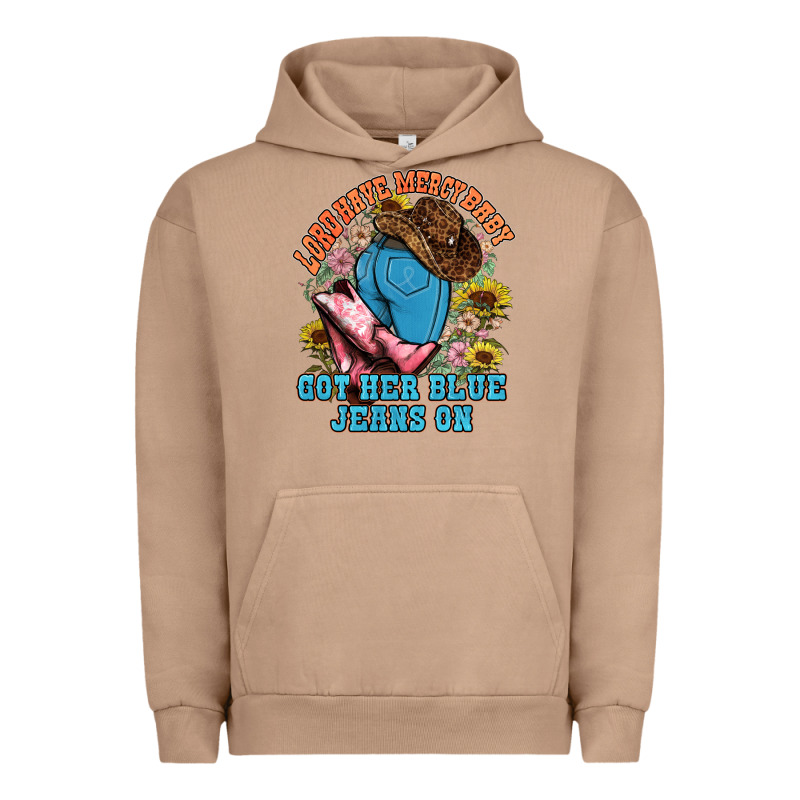 Lord Have Mercy Baby Got Her Blue Jeans On Urban Hoodie by NancyCooperArtShop | Teevron