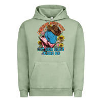 Pigment Oil Green lord have mercy baby got her blue jeans on Urban Hoodie - NancyCooperArtShop