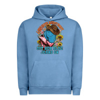 Pigment Pebble Blue lord have mercy baby got her blue jeans on Urban Hoodie - NancyCooperArtShop