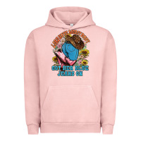 Pigment Salmon lord have mercy baby got her blue jeans on Urban Hoodie - NancyCooperArtShop