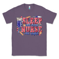 Lavender sleep all day nurse all night Classic Tee - texasbilliewilder