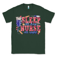 Sports Green sleep all day nurse all night Classic Tee - texasbilliewilder
