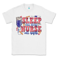 White sleep all day nurse all night Classic Tee - texasbilliewilder