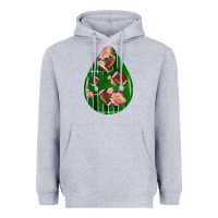 Heather Grey american football and western roses teardrop Heavyweight Hoodie - BundleAndBundleShop