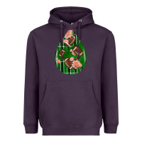 Plum american football and western roses teardrop Heavyweight Hoodie - BundleAndBundleShop