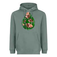 Sage american football and western roses teardrop Heavyweight Hoodie - BundleAndBundleShop