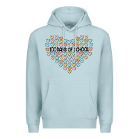 Blue Mist 100 days of school Premium Hoodie - MaliasSmallBusiness